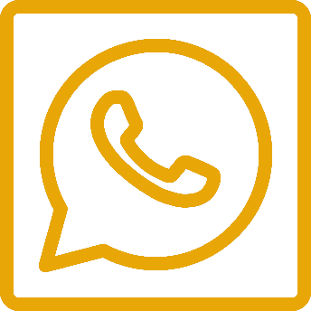 логотип whatsapp - желтый на синем